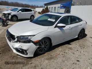 2019 Honda Civic Sedan EX with VIN 19XFC1F38KE000718, listed as a Copart auction lot 41434595 with 101,808 mi miles and Salvage Title. Bid and sale history available at carsss.com. Image 1.