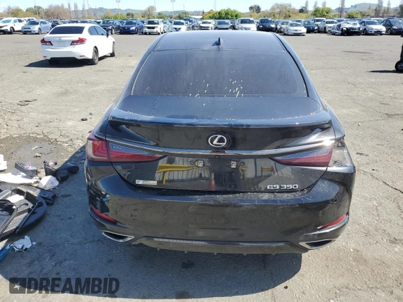 2020 Lexus ES 350 F Sport with VIN 58AGZ1B16LU080759, listed as a Copart auction lot 51943345 with 61,118 mi miles and Salvage title. Bid and sale history available at DreamBid. Image 6.