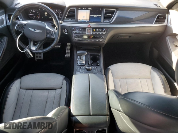 2020 Genesis G80 3.3T Sport with VIN KMTFN4JB3LU334637, listed as a Copart auction lot 84690494 with 111,403 mi miles and Salvage Title. Bid and sale history available at carsss.com. Image 8.