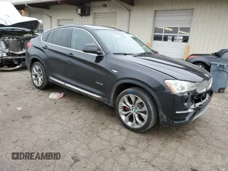 2015 BMW X4 xDrive35i with VIN 5UXXW5C56F0E88267, listed as a Copart auction lot 47888925 with 101,859 mi miles and Salvage title. Bid and sale history available at DreamBid. Image 4.