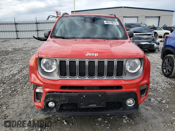 2020 Jeep Renegade Limited with VIN ZACNJAD14LPL42185, listed as a Copart auction lot 46510075 with 68,960 mi miles and Salvage title. Bid and sale history available at DreamBid. Image 5.