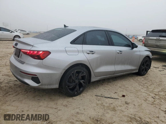 2023 Audi A3 Premium z VIN WAUAUDGY5PA114749, wystawiony jako Copart lot #42438705 z przebiegiem 35 087 mil mil oraz Szkoda całkowita • Salvage title. Historia ofert i sprzedaży dostępna na DreamBid. Obrazek 3.