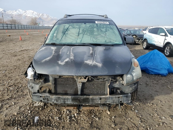 2006 Nissan Quest SL with VIN 5N1BV28UX6N121137, listed as a Copart auction lot 85929024 with 0 mi miles and Salvage Title. Bid and sale history available at carsss.com. Image 5.