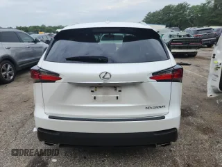 2017 Lexus NX 200t with VIN JTJYARBZ1H2053299, listed as a Copart auction lot 60734825 with 58,806 mi miles and Salvage title. Bid and sale history available at DreamBid. Image 6.