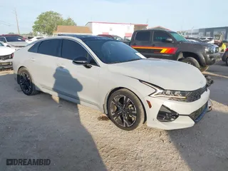 2022 Kia K5 GT-Line with VIN 5XXG64J24NG160604, listed as a IAAI auction lot 41889715 with 56,968 mi miles. Bid and sale history available at carsss.com. Image 1.