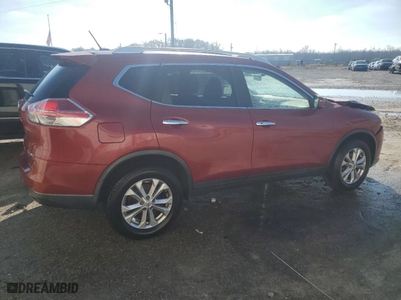 2016 Nissan Rogue SV with VIN KNMAT2MV2GP667862, listed as a Copart auction lot 41422695 with 91,723 mi miles and Salvage Title. Bid and sale history available at carsss.com. Image 3.