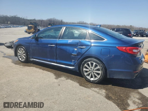 2017 Hyundai Sonata Sport with VIN 5NPE34AFXHH458456, listed as a Copart auction lot 48915075 with 62,512 mi miles and Salvage Title. Bid and sale history available at DreamBid. Image 2.