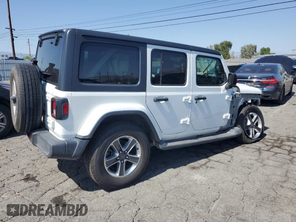 2019 Jeep Wrangler Unlimited Sahara с VIN 1C4HJXEN4KW593522, выставлен на аукционе Copart как лот 57528955 с пробегом 77 382 миль миль и Списание • Salvage title. История ставок и продаж доступна на DreamBid. Изображение 3.