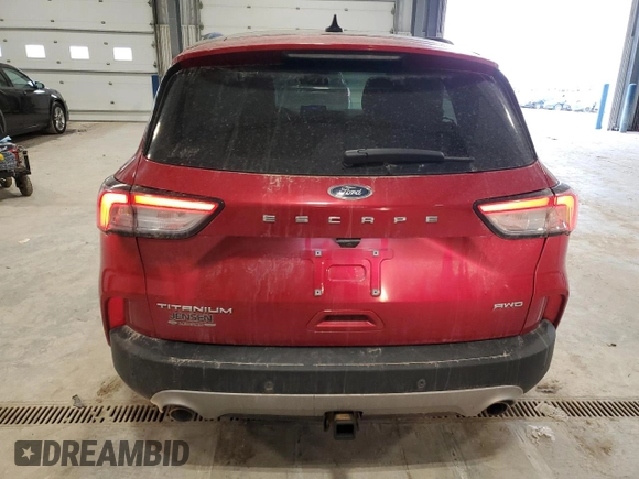 2021 Ford Escape Titanium with VIN 1FMCU9J94MUA17901, listed as a Copart auction lot 47971355 with 29,534 mi miles and Salvage Title. Bid and sale history available at carsss.com. Image 6.