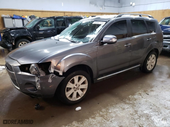 2012 Mitsubishi Outlander SE with VIN JA4AS3AW2CU019806, listed as a Copart auction lot 85962104 with 129,766 mi miles and Clean Title. Bid and sale history available at carsss.com. Image 1.