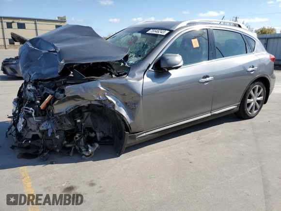 2016 Infiniti QX50 with VIN JN1BJ0RR8GM267853, listed as a Copart auction lot 75546243 with 0 mi miles and Salvage Title. Bid and sale history available at carsss.com. Image 1.