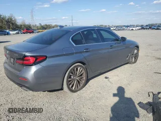 2021 BMW 5 Series 530i with VIN WBA53BH06MWX21033, listed as a Copart auction lot 47253455 with 47,635 mi miles and Salvage title. Bid and sale history available at DreamBid. Image 3.