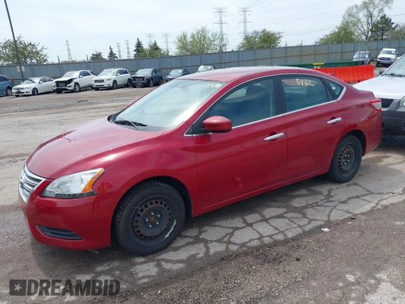 2013 Nissan Sentra S with VIN 3N1AB7AP7DL675357, listed as a IAAI auction lot 42113432 with 195,341 mi miles and . Bid and sale history available at DreamBid. Image 2.