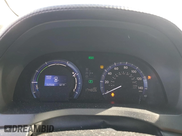 2010 Lexus HS 250h with VIN JTHBB1BA2A2033651, listed as a Copart auction lot 42182095 with 174,806 mi miles and Salvage Title. Bid and sale history available at DreamBid. Image 9.