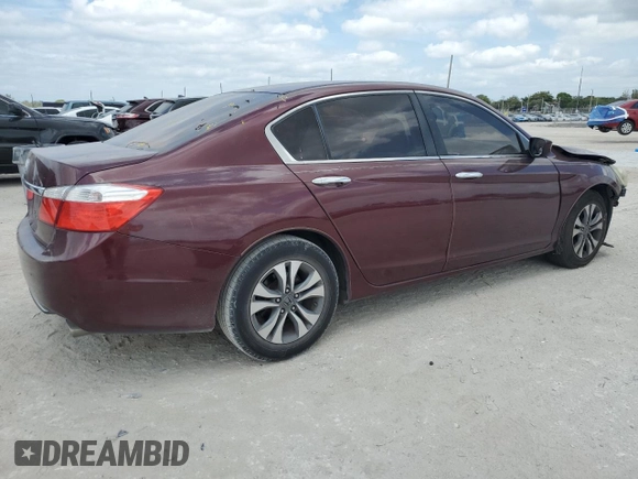 2015 Honda Accord Sedan LX with VIN 1HGCR2F36FA237211, listed as a Copart auction lot 53950105 with 89,639 mi miles and Salvage Title. Bid and sale history available at carsss.com. Image 3.