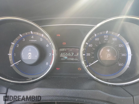 2011 Hyundai Sonata GLS with VIN 5NPEB4AC5BH036367, listed as a Copart auction lot 51372575 with 109,868 mi miles and Salvage Title. Bid and sale history available at carsss.com. Image 9.