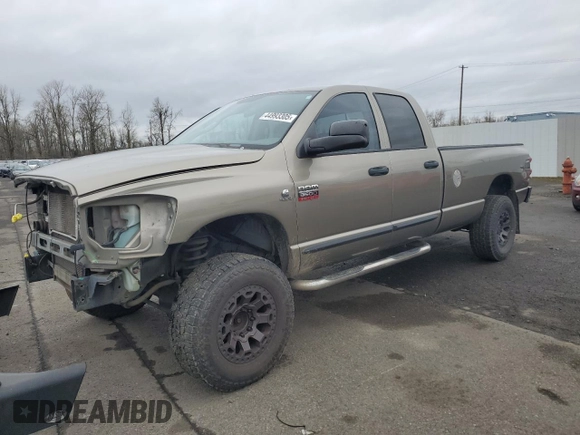 2007 Dodge Ram 3500 SLT with VIN 3D7MX38A47G837079, listed as a Copart auction lot 44993305 with 105,107 mi miles and Salvage Title. Bid and sale history available at carsss.com. Image 1.