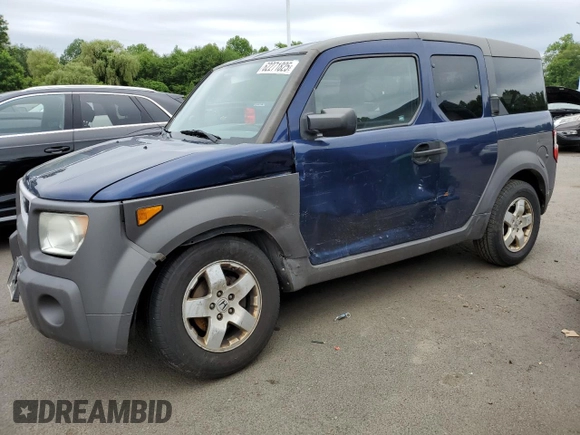 2003 Honda Element EX with VIN 5J6YH28573L042542, listed as a Copart auction lot 62271825 with 219,823 mi miles and Salvage title. Bid and sale history available at DreamBid. Image 1.