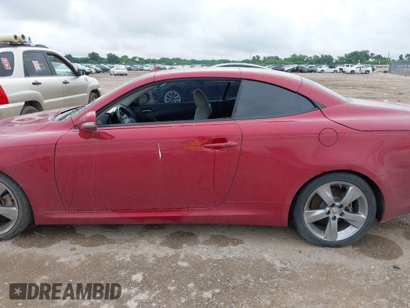 2011 Lexus IS 250 C with VIN JTHFF2C26B2514815, listed as a IAAI auction lot 42465891 with 186,673 mi miles and . Bid and sale history available at DreamBid. Image 14.