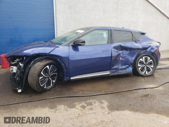 2023 Kia EV6 Wind with VIN KNDC34LA2P5128611, listed as a Copart auction lot 73952204 with 24,984 mi miles and Non Repairable. Bid and sale history available at carsss.com. Image 1.