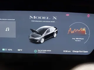 2019 Tesla Model X P90D with VIN 5YJXCAE4XKF180356, listed as a IAAI auction lot 42087926 with 79,041 mi miles. Bid and sale history available at carsss.com. Image 17.