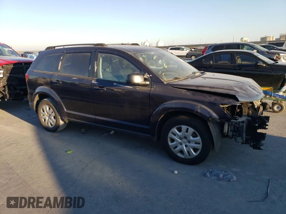 2018 Dodge Journey SE with VIN 3C4PDCAB2JT383027, listed as a Copart auction lot 83073874 with 70,386 mi miles and Salvage Title. Bid and sale history available at carsss.com. Image 4.
