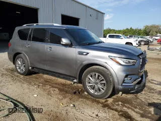 2020 Infiniti QX80 Luxe z VIN JN8AZ2NF1L9704490, wystawiony jako Copart lot #54728715 z przebiegiem 116 250 mil mil oraz Szkoda całkowita • Salvage title. Historia ofert i sprzedaży dostępna na DreamBid. Obrazek 4.