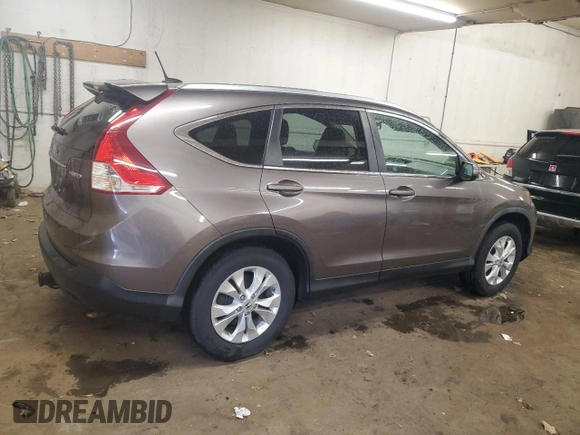 2012 Honda CR-V EX-L with VIN 5J6RM4H76CL010422, listed as a Copart auction lot 57887905 with 166,990 mi miles and Salvage title. Bid and sale history available at DreamBid. Image 3.