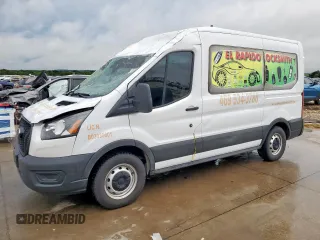 2023 Ford Transit with VIN 1FTYE1CGXPKA13081, listed as a Copart auction lot 55583935 with 126,698 mi miles and Salvage title. Bid and sale history available at DreamBid. Image 1.