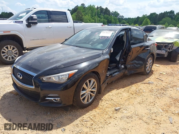 2015 Infiniti Q50 with VIN JN1BV7AR1FM407913, listed as a IAAI auction lot 42176827 with 110,969 mi miles and . Bid and sale history available at DreamBid. Image 2.