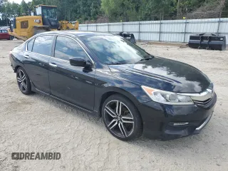 2016 Honda Accord Sport with VIN 1HGCR2F59GA077697, listed as a Copart auction lot 61050615 with 148,033 mi miles and Salvage title. Bid and sale history available at DreamBid. Image 4.