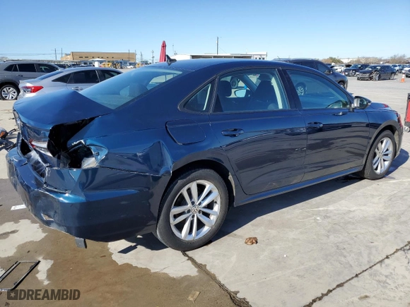 2020 Volkswagen Passat 2.0T S with VIN 1VWAA7A34LC013742, listed as a Copart auction lot 85056104 with 56,595 mi miles and Salvage Title. Bid and sale history available at carsss.com. Image 3.