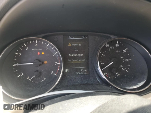 2017 Nissan Rogue SV with VIN KNMAT2MV6HP585747, listed as a Copart auction lot 60084945 with 96,604 mi miles and Salvage title. Bid and sale history available at DreamBid. Image 9.
