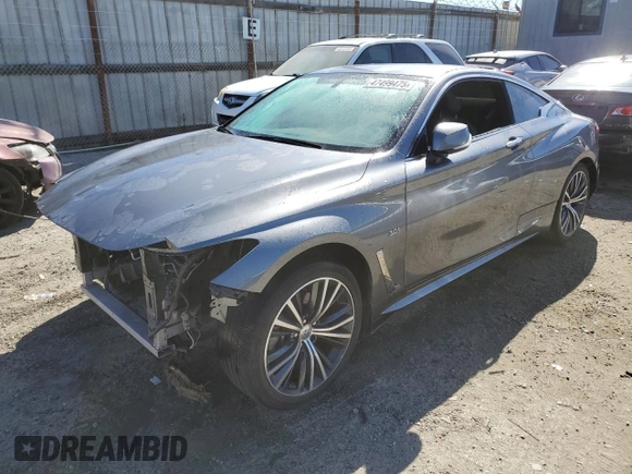 2019 Infiniti Q60 3.0t LUXE with VIN JN1EV7EK8KM230880, listed as a Copart auction lot 47499475 with 38,782 mi miles and Salvage Title. Bid and sale history available at carsss.com. Image 1.