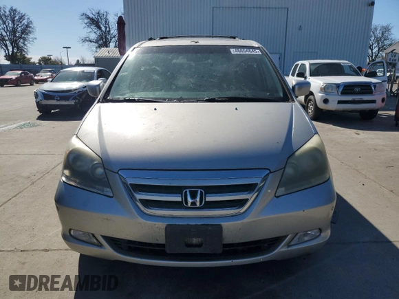 2005 Honda Odyssey TOURING with VIN 5FNRL388X5B126627, listed as a Copart auction lot 46654645 with 220,805 mi miles and Salvage Title. Bid and sale history available at carsss.com. Image 5.