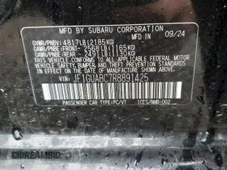2024 Subaru Impreza with VIN JF1GUABC7R8891425, listed as a Copart auction lot 83995064 with 1,014 mi miles and Salvage Title. Bid and sale history available at carsss.com. Image 13.