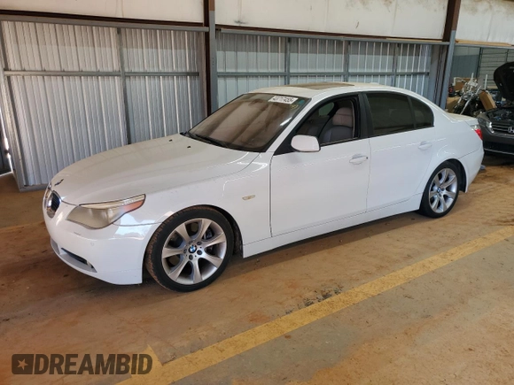 2007 BMW 5 Series 550i with VIN WBANB53507CP04533, listed as a Copart auction lot 43717455 with 112,046 mi miles and Clean Title. Bid and sale history available at DreamBid. Image 1.
