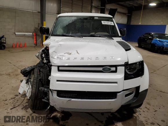 2020 Land Rover Defender SE with VIN SALEP7EU9L2022313, listed as a Copart auction lot 84724134 with 64,136 mi miles and Salvage title. Bid and sale history available at DreamBid. Image 5.