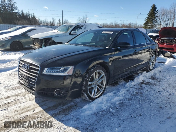 2016 Audi A8 with VIN WAUK3AFDXGN020976, listed as a Copart auction lot 43122755 with 161,089 mi miles and Clean title. Bid and sale history available at DreamBid. Image 1.