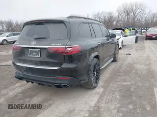 2024 Mercedes-Benz GLS 63 AMG with VIN 4JGFF8KE1RB077568, listed as a IAAI auction lot 41500870 with 15,854 mi miles and . Bid and sale history available at DreamBid. Image 4.