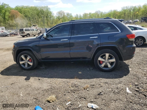 2014 Jeep Grand Cherokee Overland with VIN 1C4RJFCT1EC379867, listed as a Copart auction lot 54106375 with 217,908 mi miles and Clean Title. Bid and sale history available at carsss.com. Image 2.