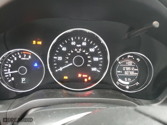 2016 Honda HR-V EX with VIN 3CZRU6H59GM766163, listed as a Copart auction lot 43538115 with 78,912 mi miles and Salvage Title. Bid and sale history available at carsss.com. Image 9.