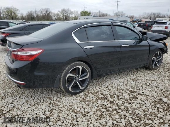 2017 Honda Accord Sedan LX with VIN 1HGCR2F37HA299798, listed as a Copart auction lot 52723705 with 84,637 mi miles and Salvage Title. Bid and sale history available at carsss.com. Image 3.