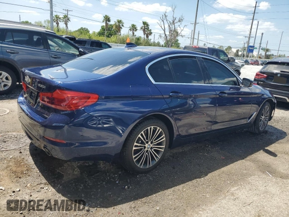 2020 BMW 5 Series 530i with VIN WBAJR3C00LWW76874, listed as a Copart auction lot 50903615 with 24,743 mi miles and Non Repairable. Bid and sale history available at DreamBid. Image 3.