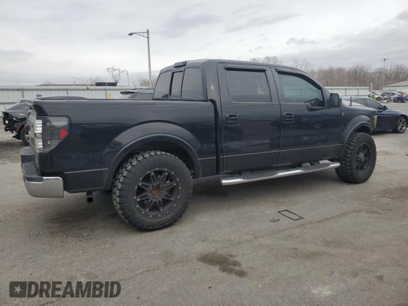 2009 Ford F-150 XL with VIN 1FTPW12V79FB39595, listed as a Copart auction lot 47639345 with 157,589 mi miles and Salvage Title. Bid and sale history available at carsss.com. Image 3.