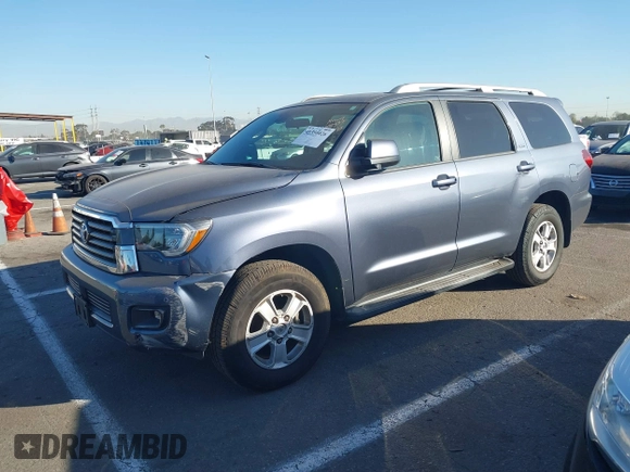 2018 Toyota Sequoia SR5 with VIN 5TDZY5G11JS071489, listed as a IAAI auction lot 41350026 with 47,570 mi miles. Bid and sale history available at carsss.com. Image 17.