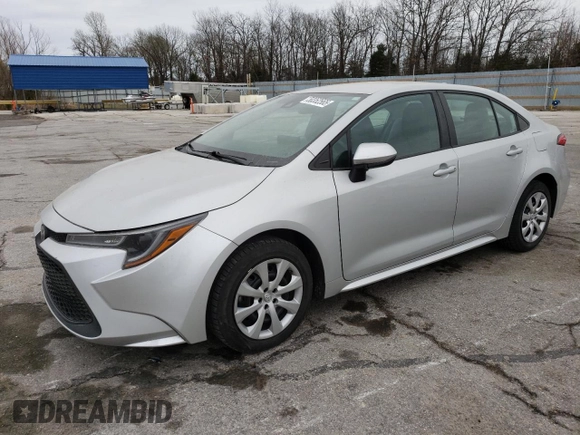2022 Toyota Corolla LE with VIN 5YFEPMAE9NP329537, listed as a Copart auction lot 50352565 with 52,847 mi miles and Salvage Title. Bid and sale history available at carsss.com. Image 1.