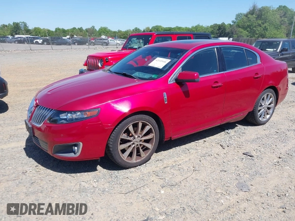 2010 Lincoln MKS w/EcoBoost with VIN 1LNHL9FT9AG615022, listed as a IAAI auction lot 42145446 with 78,475 mi miles. Bid and sale history available at carsss.com. Image 2.