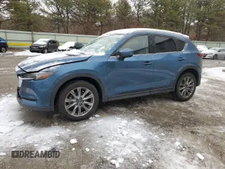 2021 Mazda CX-5 Grand Touring Reserve with VIN JM3KFBAY1M0313207, listed as a Copart auction lot 44812345 with 43,840 mi miles and Salvage Title. Bid and sale history available at carsss.com. Image 1.