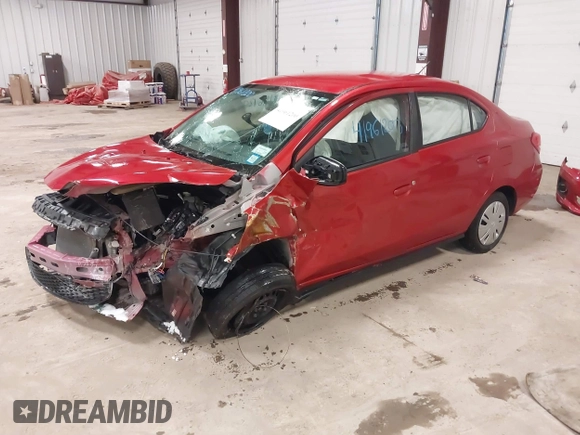 2020 Mitsubishi Mirage ES z VIN ML32F3FJXLHF00235, wystawiony jako IAAI lot #41961200 z przebiegiem 39 066 mil mil oraz . Historia ofert i sprzedaży dostępna na DreamBid. Obrazek 2.